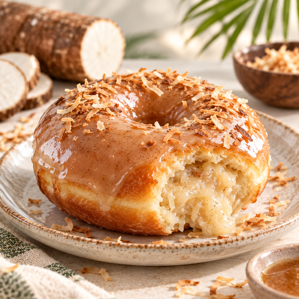 Local Cassava Cake doughnut