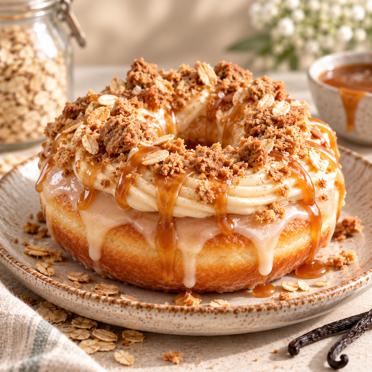 Oatmeal Crack Pie doughnut