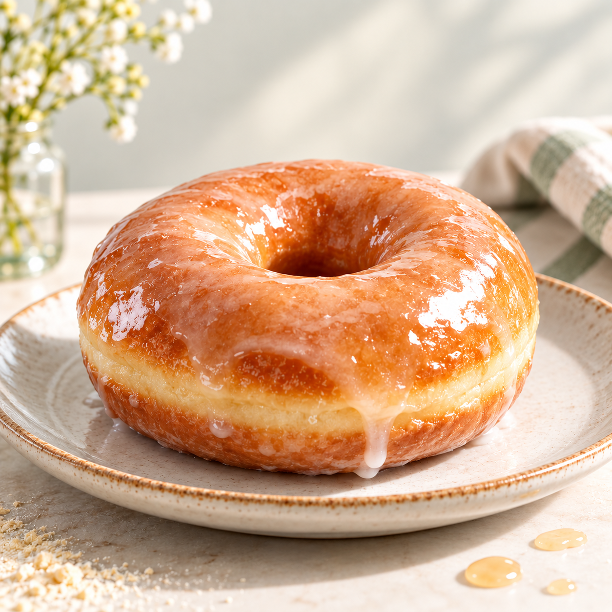 OG Vanilla Bean Glaze doughnut